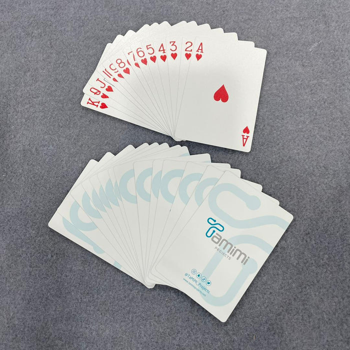 High-quality playing cards from TaMiMi Projects in Qatar with a unique design.