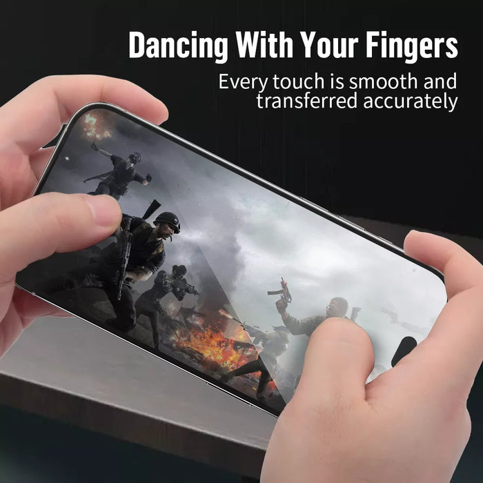 Blueo - Dust Proof Tempered Glass for iPhone 15 Pro Max