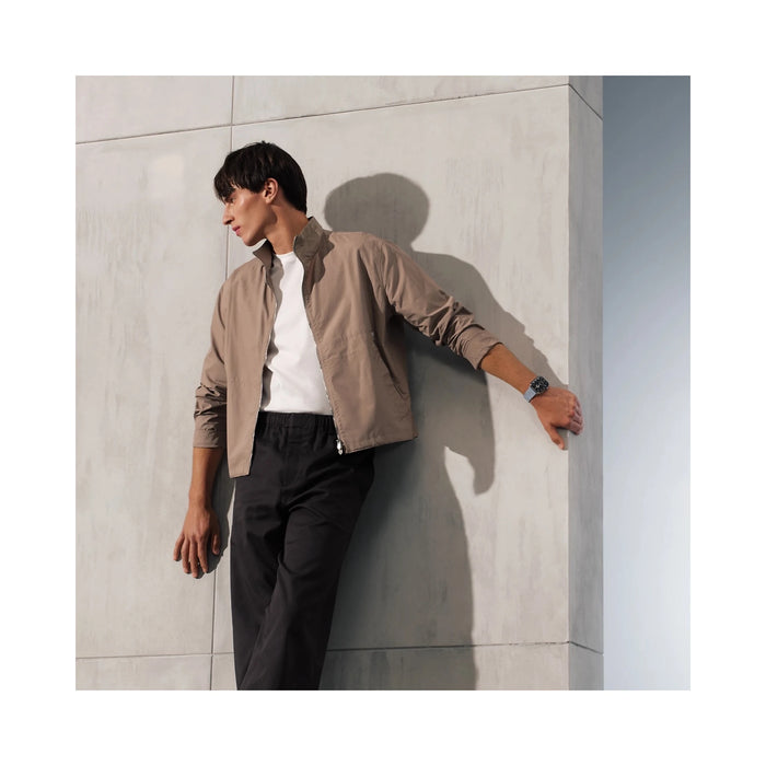 Apple Watch Hermès Series 11, 46mm Silver Titanium with Bleu Pastel Kilim Single Tour, at TaMiMi Projects in Qatar.
