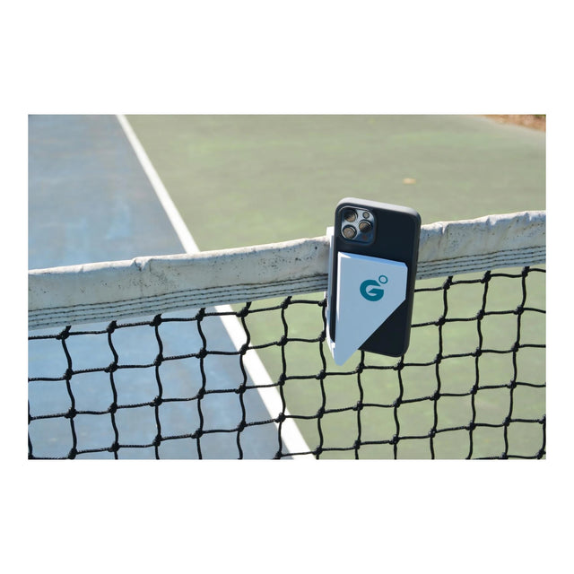Grip Padel Mount – Rear Camera, compact MagSafe mount for pickleball & tennis nets, landscape or portrait, at TaMiMi Projects.