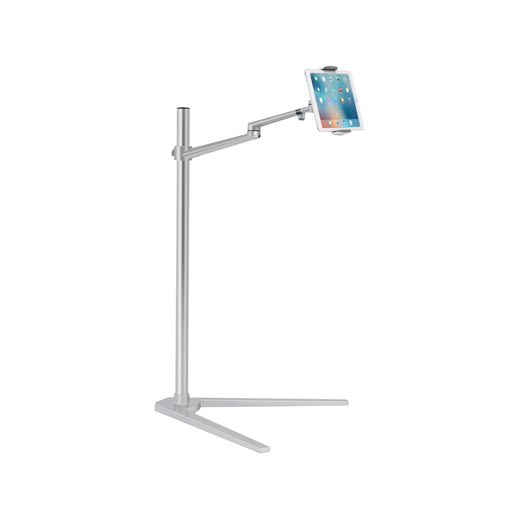 Phone and Tablet Floor Stand - Silver