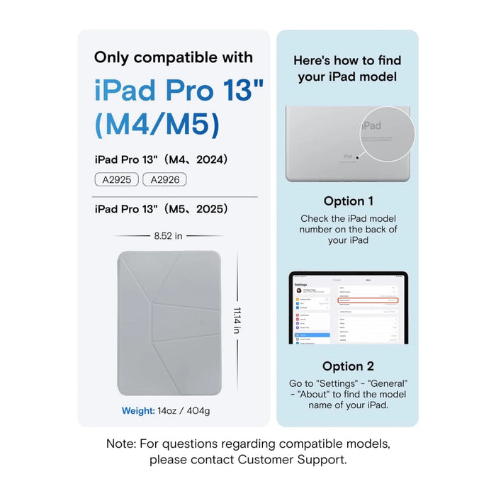 MOFT Dynamic Folio for iPad Pro 13" 
(M4 / M5) - Cement x Sapphire
Available now from TaMiMi Projects in Qatar.