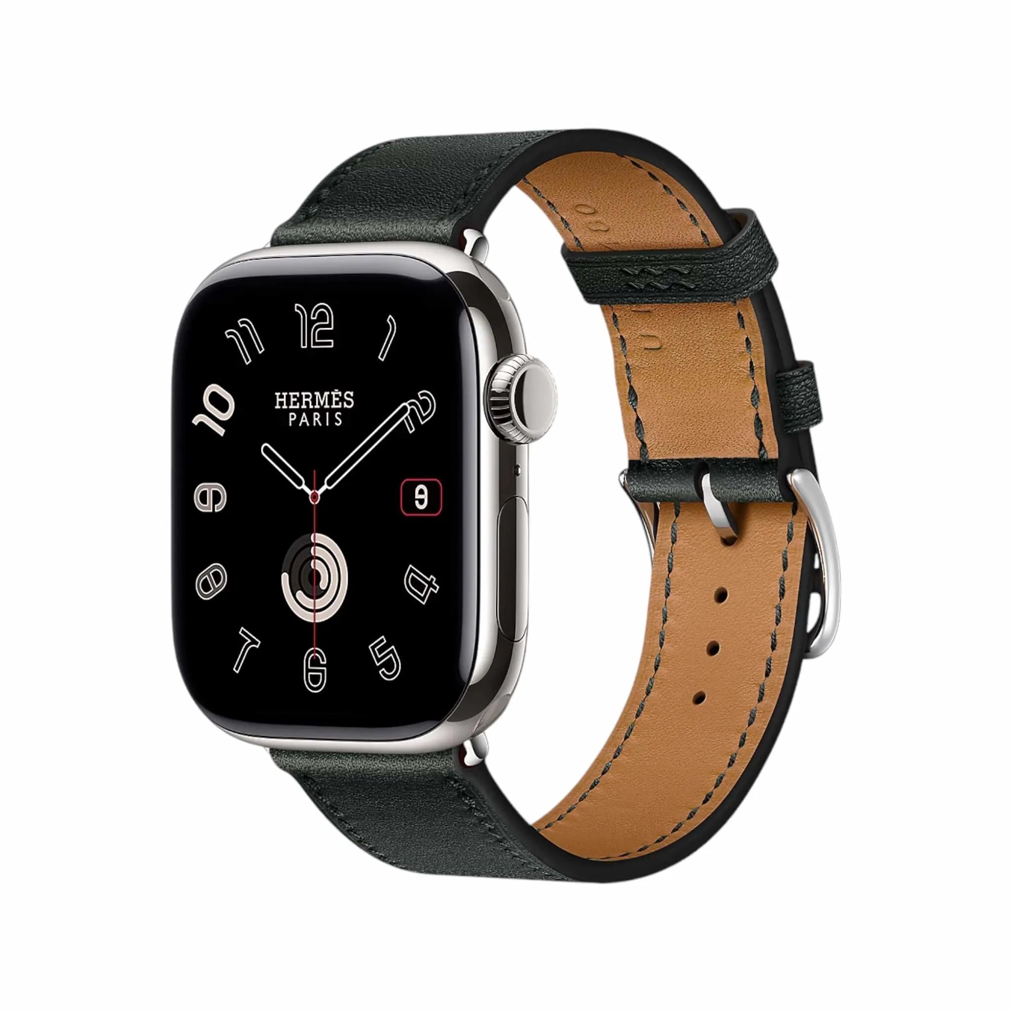 Hermès Apple Watch band 42mm - Noir Swift calfskin Hermès Apple Watch band 42mm - Noir Swift calfskin