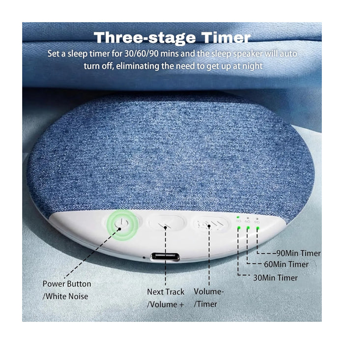 Bluetooth Pillow Speaker for Sleep, Ultra-thin 1cm design for comfortable side sleeping. TaMiMi Projects Qatar.