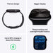Apple Watch Series 10 GPS 42mm, Aluminium Case with Sport Band. Available at TaMiMi Projects in Qatar.