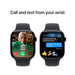Apple Watch Series 10 GPS 42mm Jet Black Aluminium Case with Black Sport Band. Available at TaMiMi Projects in Qatar.
