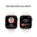Apple Watch S10, GPS, 42mm, Rose Gold Aluminium Case with Light Blush Sport Band (S/M). Available in Qatar at TaMiMi Projects.
