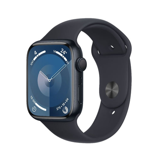 Get Apple Apple Watch S9 45mm Midnight Aluminium Case with Midnight Sport Band - M/L in Qatar from TaMiMi Projects