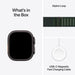 Apple Watch Ultra 2 49mm Black Titanium with Dark Green Alpine Loop (Medium), GPS + Cellular. Available at TaMiMi Projects in Qatar.