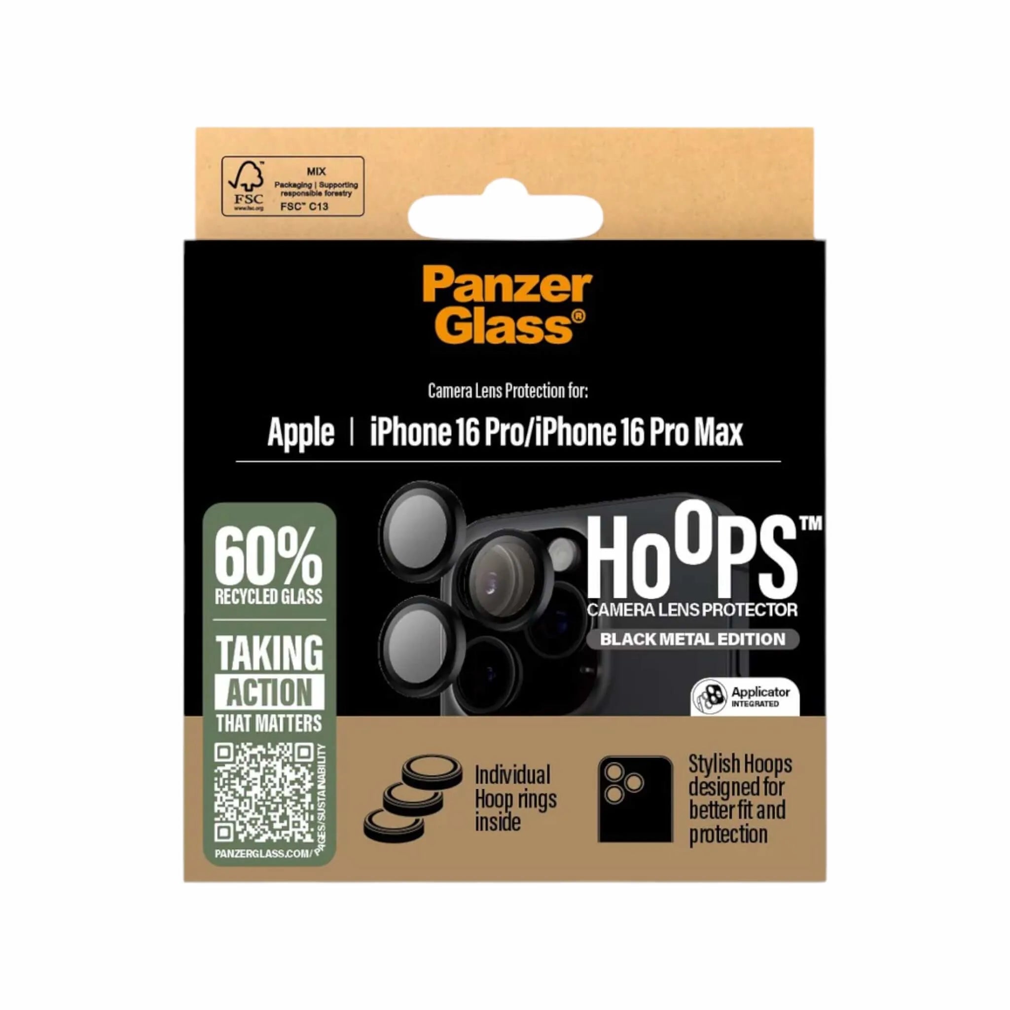 PanzerGlass Hoops Ceramic Lens Protector for iPhone 16 Pro/ Max PanzerGlass Hoops Ceramic Lens Protector for iPhone 16 Pro/ Max