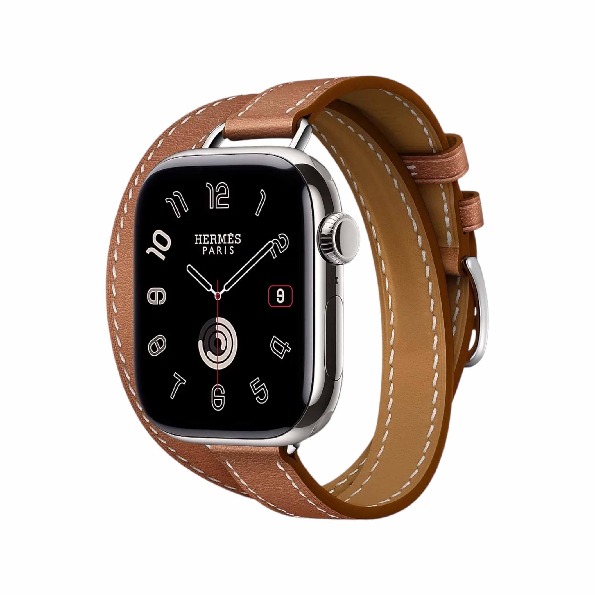 Hermès Apple Watch Band 42mm - Gold Attelage Double tour Hermès Apple Watch Band 42mm - Gold Attelage Double tour