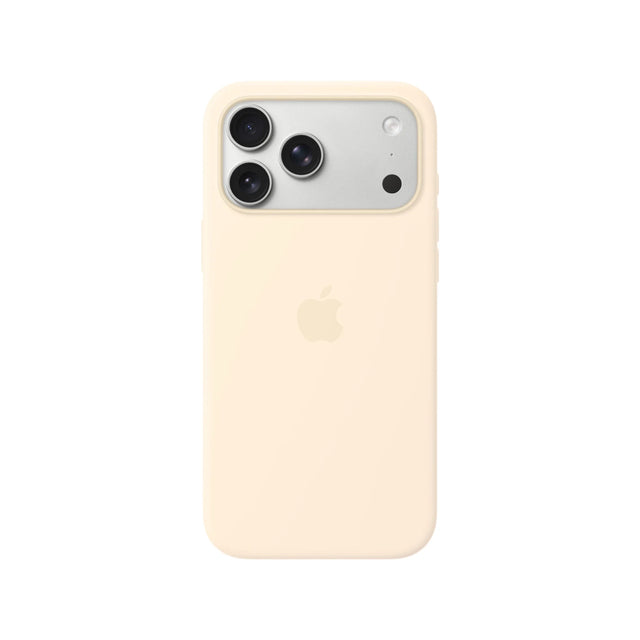 Apple iPhone 17 Pro Max Silicone Case with MagSafe in Vanilla. TaMiMi Projects Qatar.