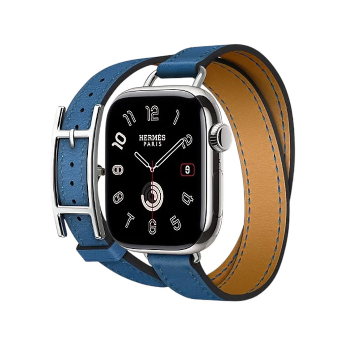Hermès Apple Watch Band 42mm Bleu De France| TaMiMi Projects