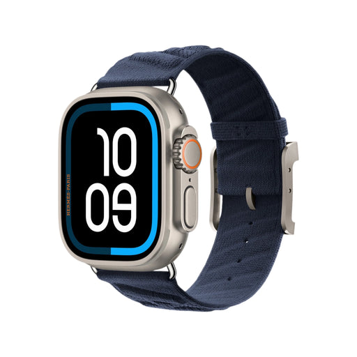 Apple Watch Hermès Ultra 3 49mm Natural Titanium with Bleu Nuit En Mer band – TaMiMi Projects Qatar