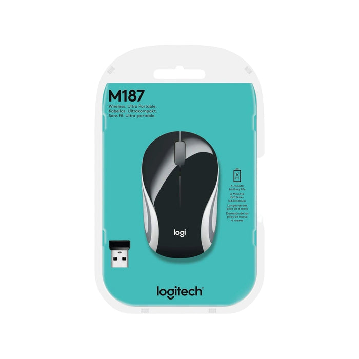 Logitech Cordless Mini Mouse - black، wireless provides a powerful, reliable connection، from TaMiMi Projects in Qatar.