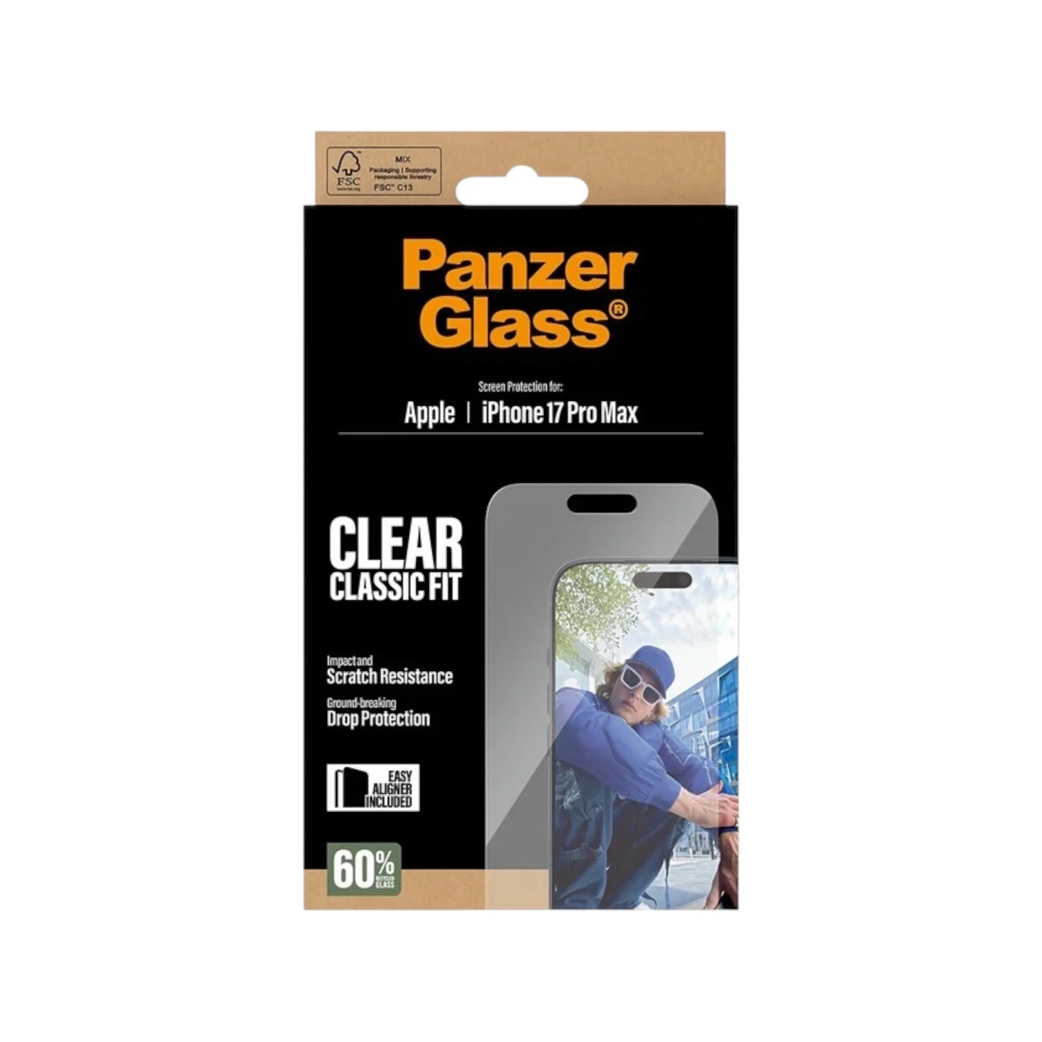 PanzerGlass Screen Protector iPhone 17 Pro Max | Classic Fit PanzerGlass Screen Protector iPhone 17 Pro Max | Classic Fit