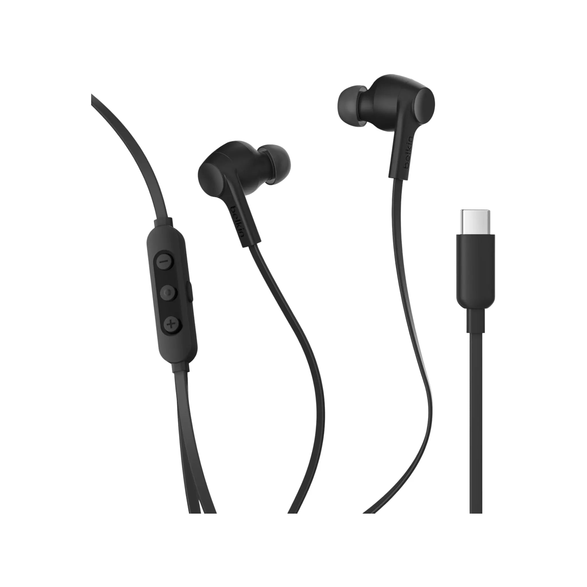 ‫سماعة بيلكن USB-C مع إلغاء الضوضاء - أسود