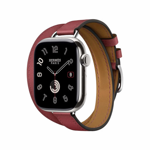 Hermès Double tour band fits any stainless steel Apple Watch case for 38/40/41/42 mm cases. in Qatar at TaMiMi Projects.
