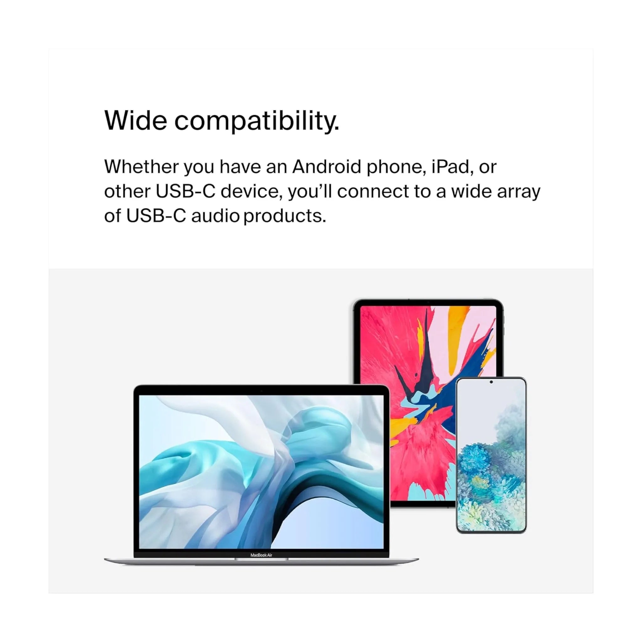 وصلة بيلكن USB-C سماعة وشحن - أبيض وصلة بيلكن USB-C سماعة وشحن - أبيض