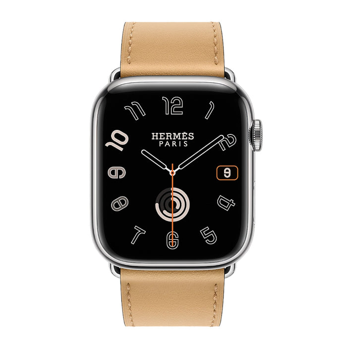 Apple Watch Hermès - Natural Sable Swift Leather Single Tour - 45mm