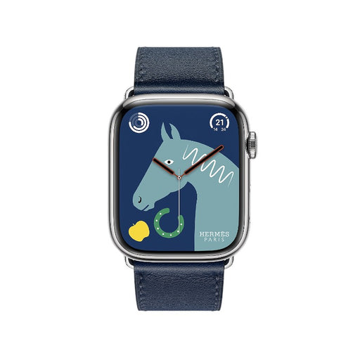 Get Hermès Hermès Apple Watch Band 45mm - Navy Single Tour in Qatar from TaMiMi Projects