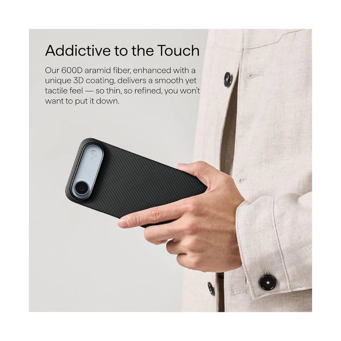 Pitaka iPhone Air Case - Black, Woven from ultra-strong aramid fiber
Available now from TaMiMi Projects in Qatar.