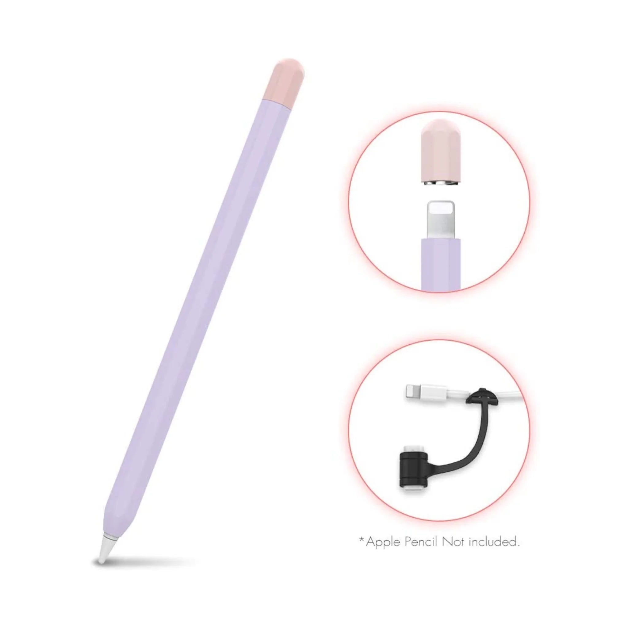 AhaStyle Case for Apple Pencil1 - Lavender AhaStyle Case for Apple Pencil1 - Lavender