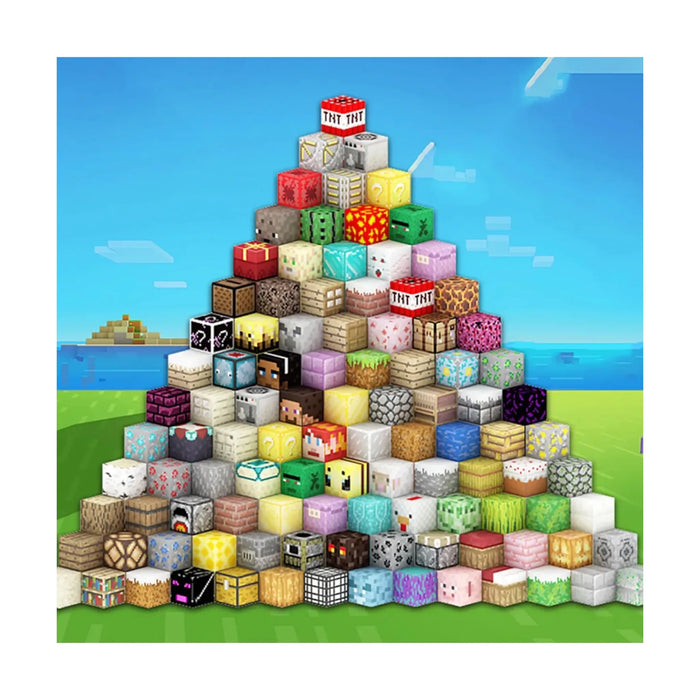 Minecraft Magnetic Building Blocks Set - 120 Pieces, Available now from TaMiMi Projects in Qatar.