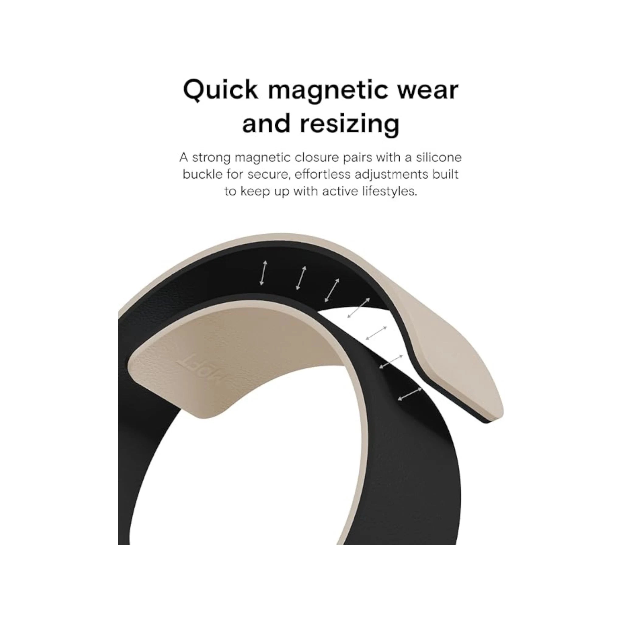 Moft Snap Apple Watch Band - Black x Stardust Moft Snap Apple Watch Band - Black x Stardust
