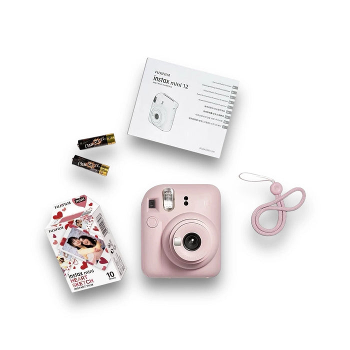 Fujifilm - Instax Camera Mini 12, Compact and cute design. Easily twist the lens to turn on and off. at TaMiMi Projects in Qatar