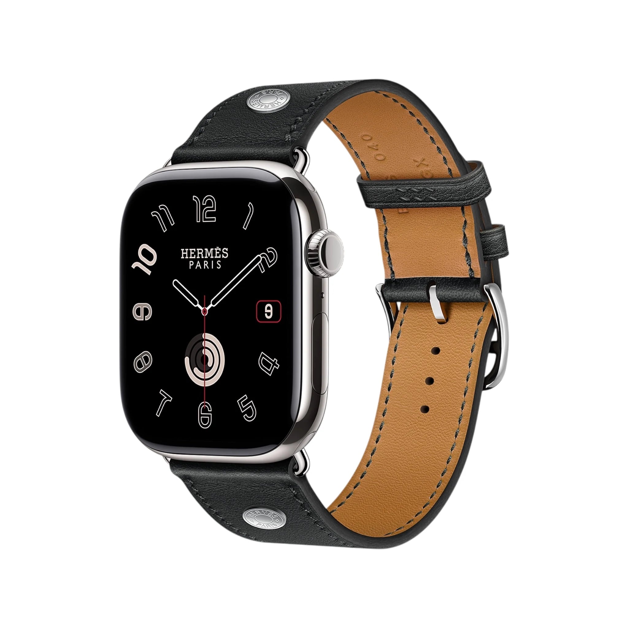 Apple Watch Hermès 46mm - Noir Clou De Selle Apple Watch Hermès 46mm - Noir Clou De Selle