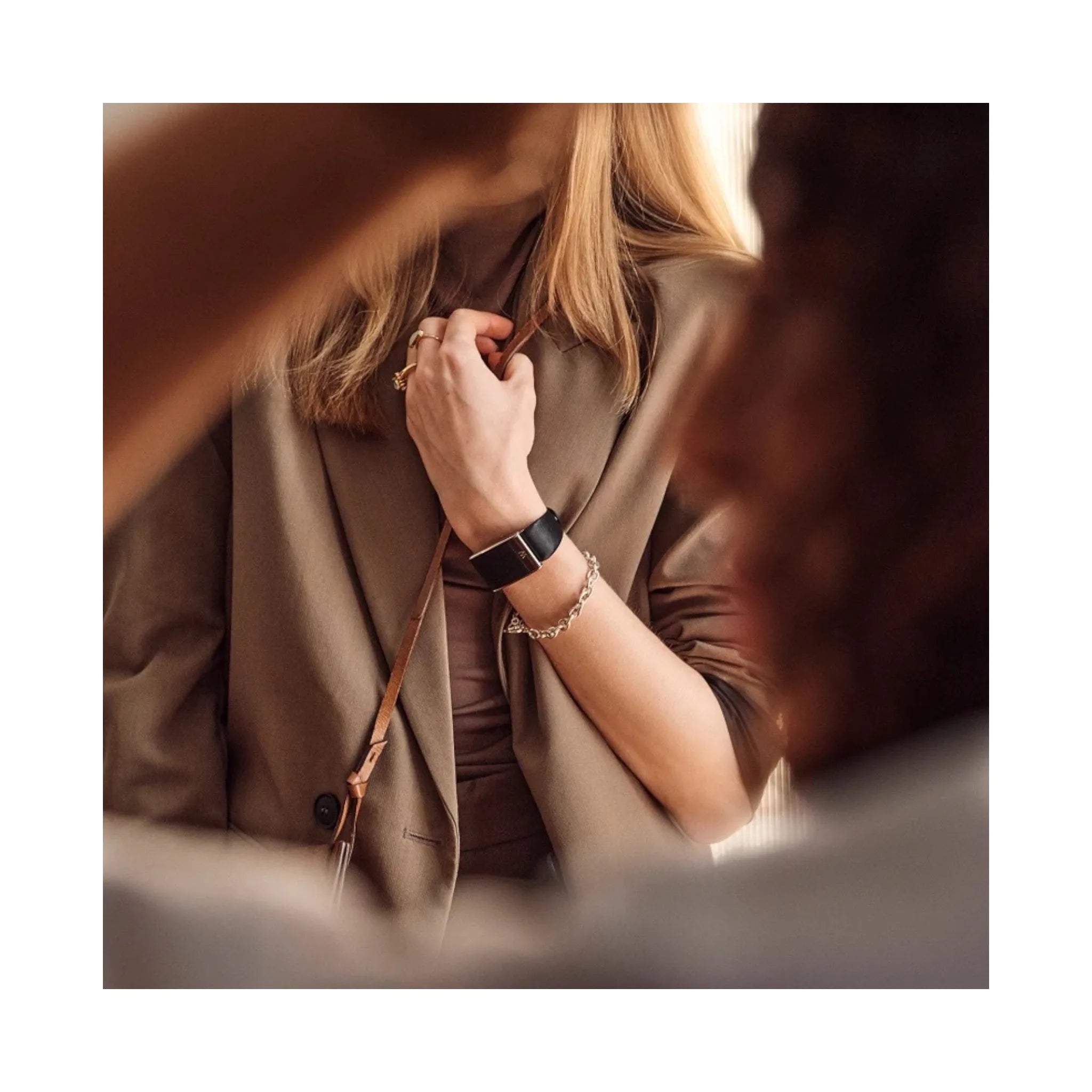 Whoop 5 MG LeatherLuxe Band - Black (Tapered) Whoop 5 MG LeatherLuxe Band - Black (Tapered)