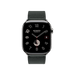 Apple Watch Hermès Series 10, 46mm Silver Titanium with Noir Single Tour Band, elegant and luxurious, available at TaMiMi Projects in Qatar.