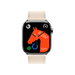 Apple Watch Hermès Series 10, 46mm Silver Titanium with Beton Single Tour Band, luxury design, available at TaMiMi Projects in Qatar.