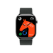 Apple Watch Hermès Series 10, 46mm Silver Titanium with Noir Single Tour Band, elegant and luxurious, available at TaMiMi Projects in Qatar.