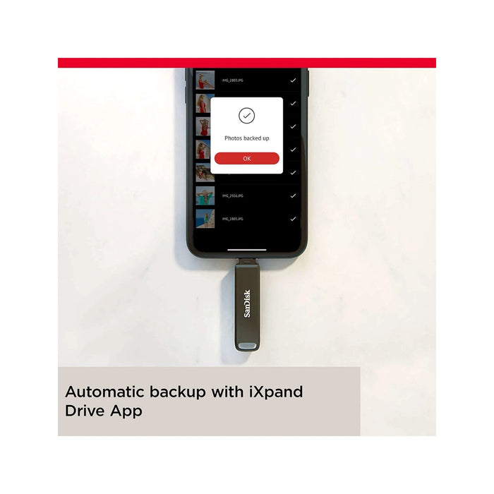 SanDisk iXpand Flash Drive Lightning & Type-C - 128GB - for iPhone, iPad Pro, Mac, Type C devices. at TaMiMi Projects، Qatar.