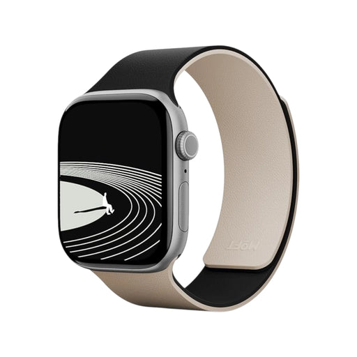 Moft Snap Apple Watch Band - Black x Stardust, Apple Watch from Series 1 to Series 11, and Ultra 1/2/3، TaMiMi Projects in Qatar.
