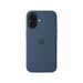 Apple iPhone 16 Silicone Case with MagSafe in Denim, Available now from TaMiMi Projects in Qatar.