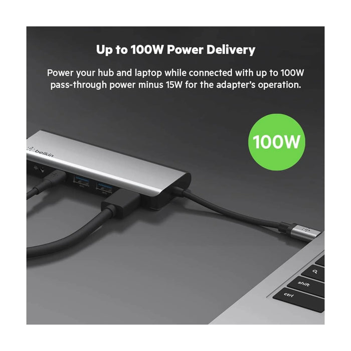 Belkin USB-C Hub 7-in-1 MultiPort Adapter 100W