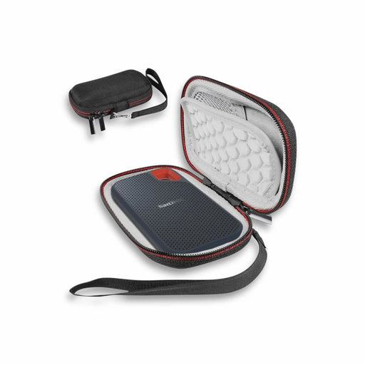Hard Case for SanDisk Extreme Portable SSDs, 12.2x8x3.5mm, protective, portable with hand strap، at TaMiMi Projects in Qatar.