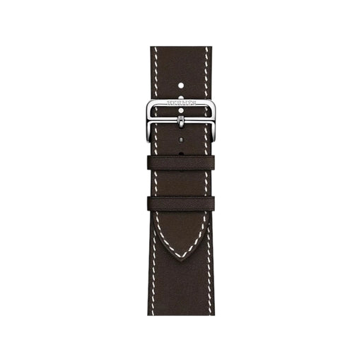 Hermès Apple Watch Band 46mm Barenia in Ebene. TaMiMi Projects Qatar.