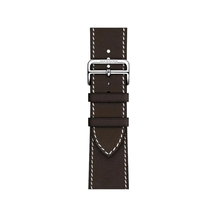 Hermès Apple Watch Band 46mm Barenia in Ebene. TaMiMi Projects Qatar.