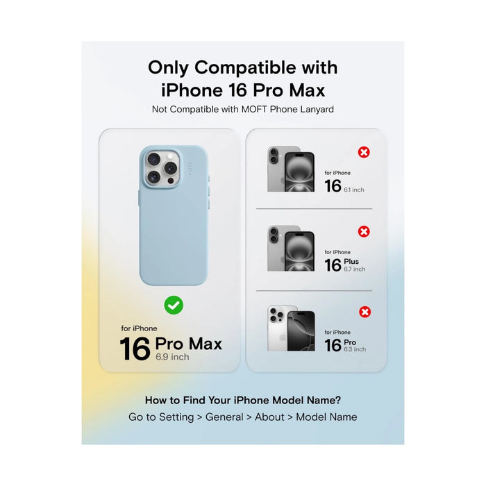 ‫احصل على كفر من موفت للايفون ١٦ برو ماكس من تميمي بروجكتس فى قطر. ‫جلد فاخر نباتي، مقاوم للخدش، يدعم ماج سيف. 