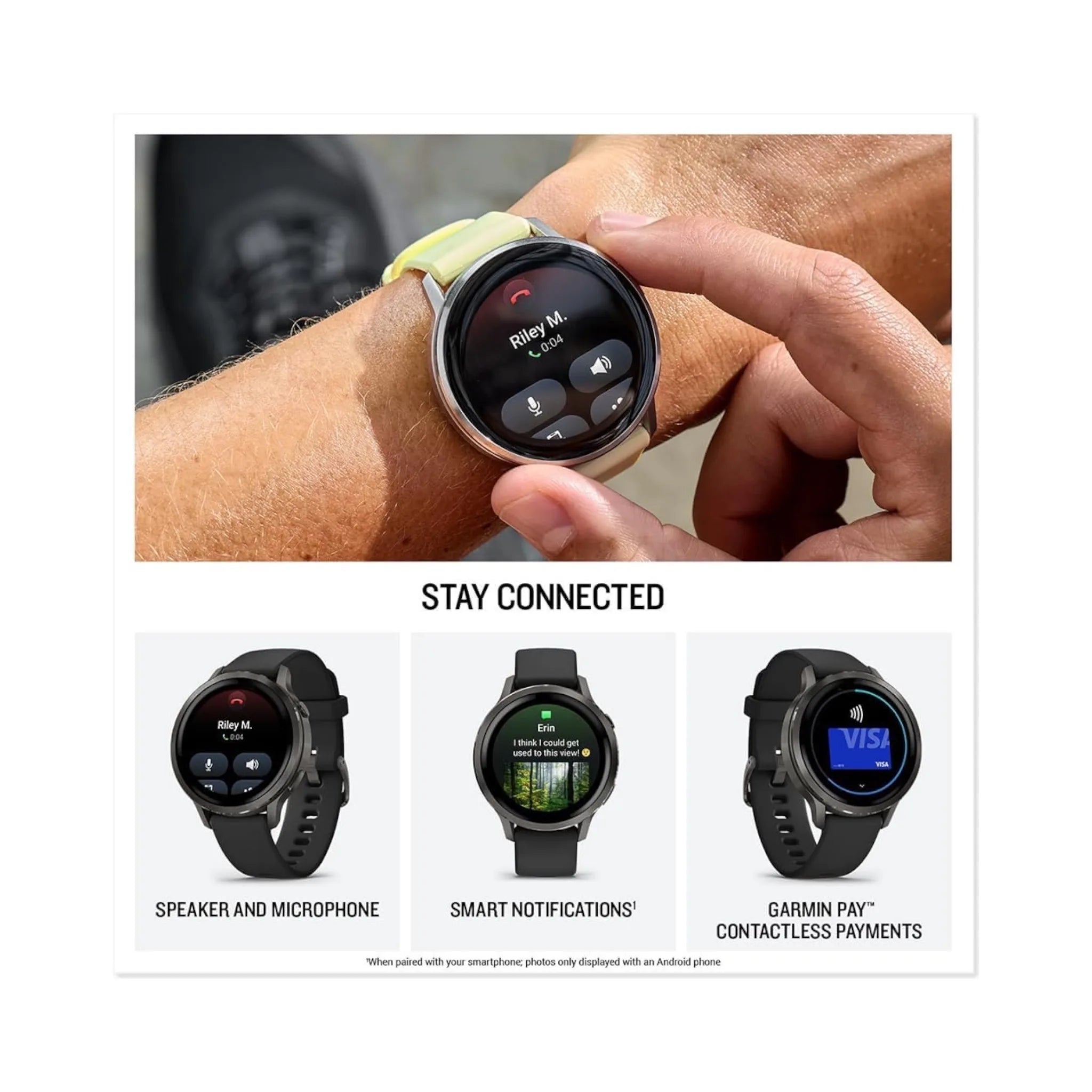 Venu® 4 Slate with Black Silicone Band - 45mm Venu® 4 Slate with Black Silicone Band - 45mm