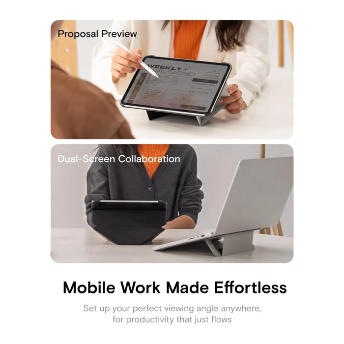 MOFT Dynamic Folio iPad Pro 13 (M4/M5) Corner Protection in Black. TaMiMi Projects Qatar.