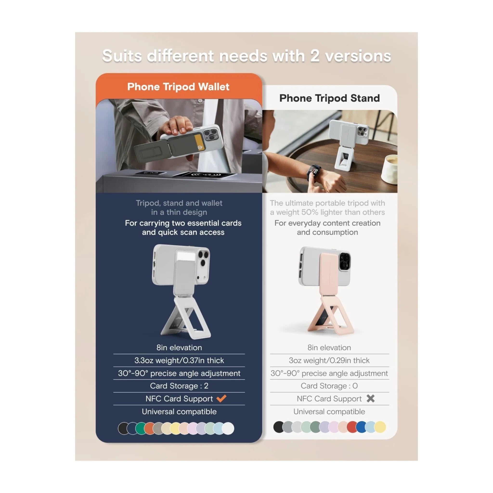 MOFT Phone Tripod Stand, Magsafe - Misty Cove MOFT Phone Tripod Stand, Magsafe - Misty Cove