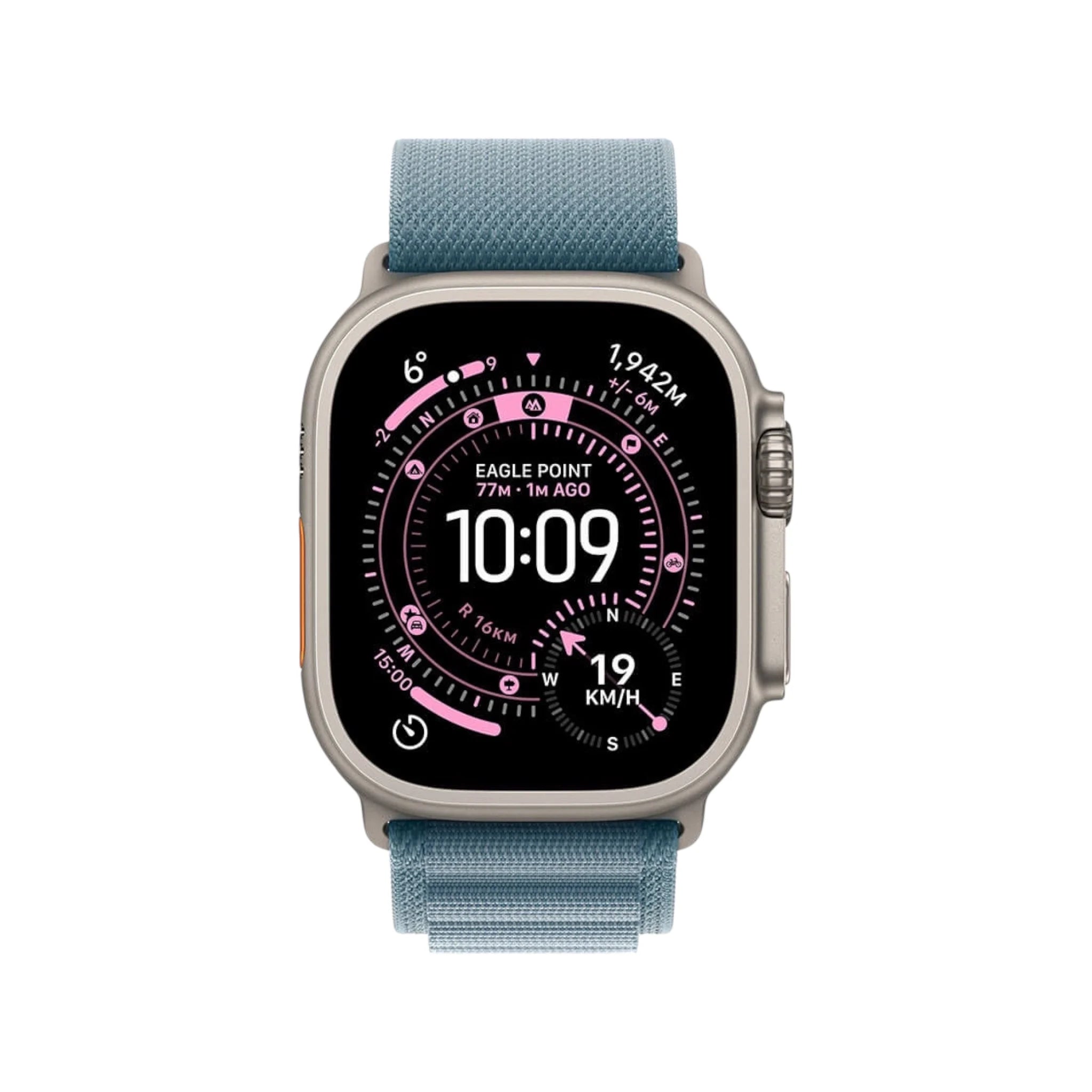 Apple Watch Ultra 3 GPS + Cellular, 49mm Natural Case Light Blue Alpine Loop Apple Watch Ultra 3 GPS + Cellular, 49mm Natural Case Light Blue Alpine Loop