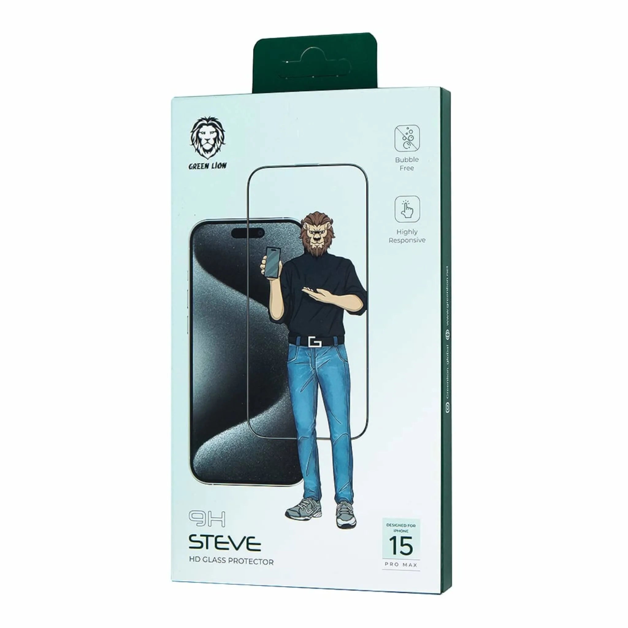 Green HD Screen Protector for iPhone 15 Pro Max - Clear Green HD Screen Protector for iPhone 15 Pro Max - Clear