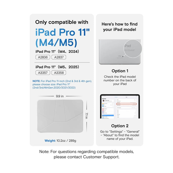 MOFT Dynamic Folio iPad Pro 11 (M4/M5) Corner Protection in Misty Cove. TaMiMi Projects Qatar.