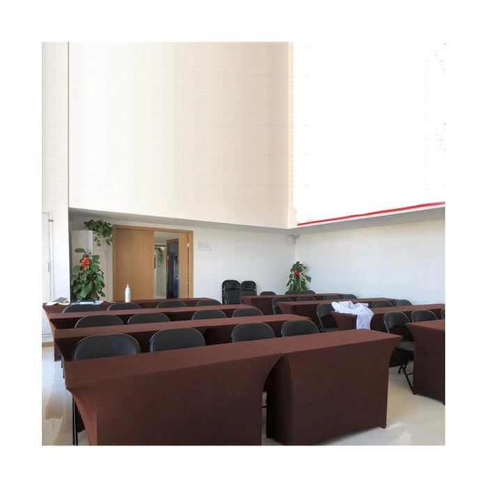 ‫احصل على مفرش طاولة مستطيل للطاولات القابلة للطي من تميمي بروجكتس في قطر. تصميم أنيق، عملي وسهل التنظيف.